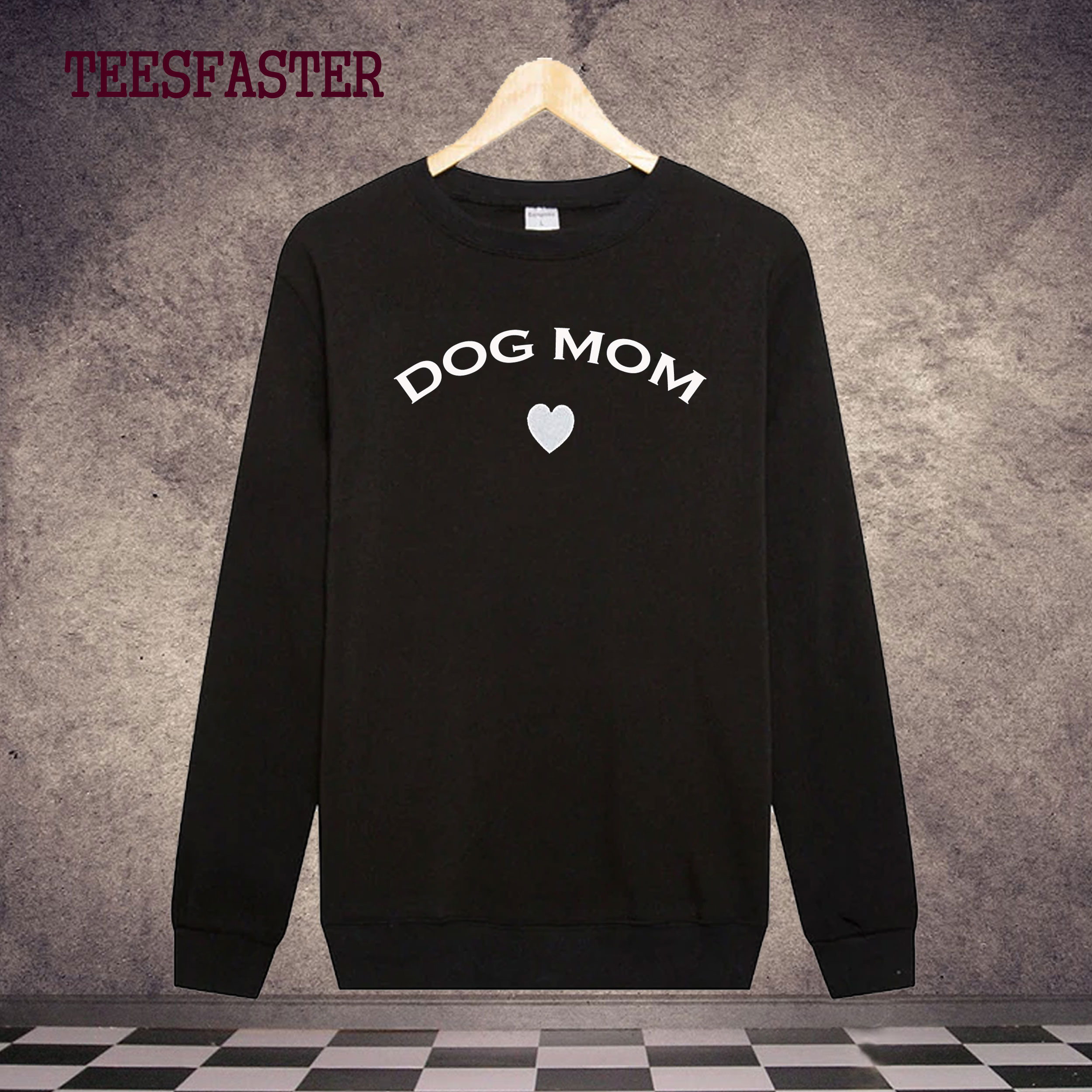 dog mom cropped sweatshirt