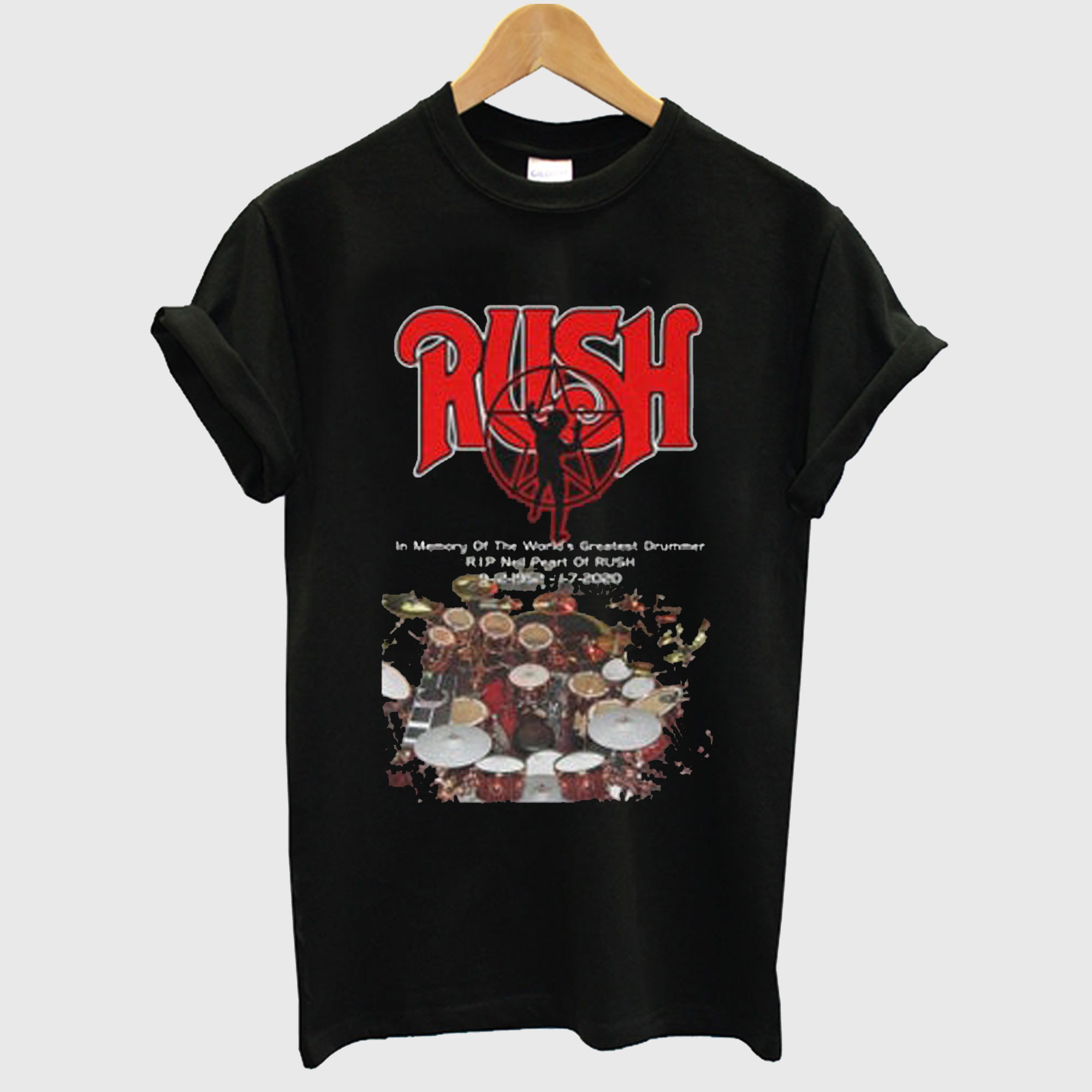 neil peart tribute shirt