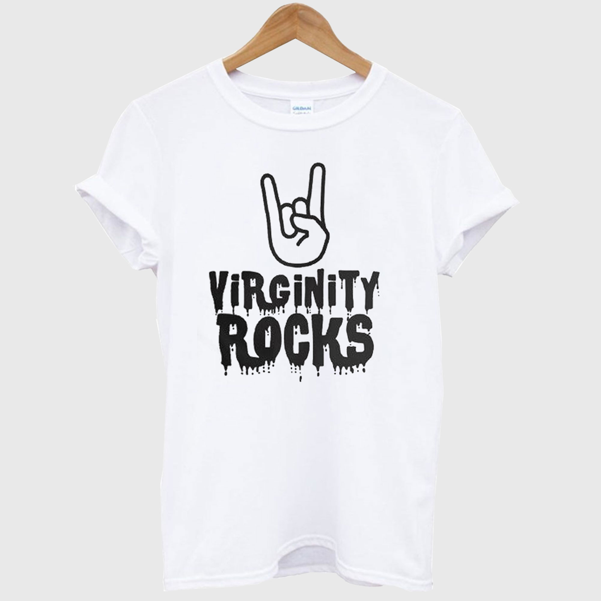 what is the meaning of the virginity rocks shirt