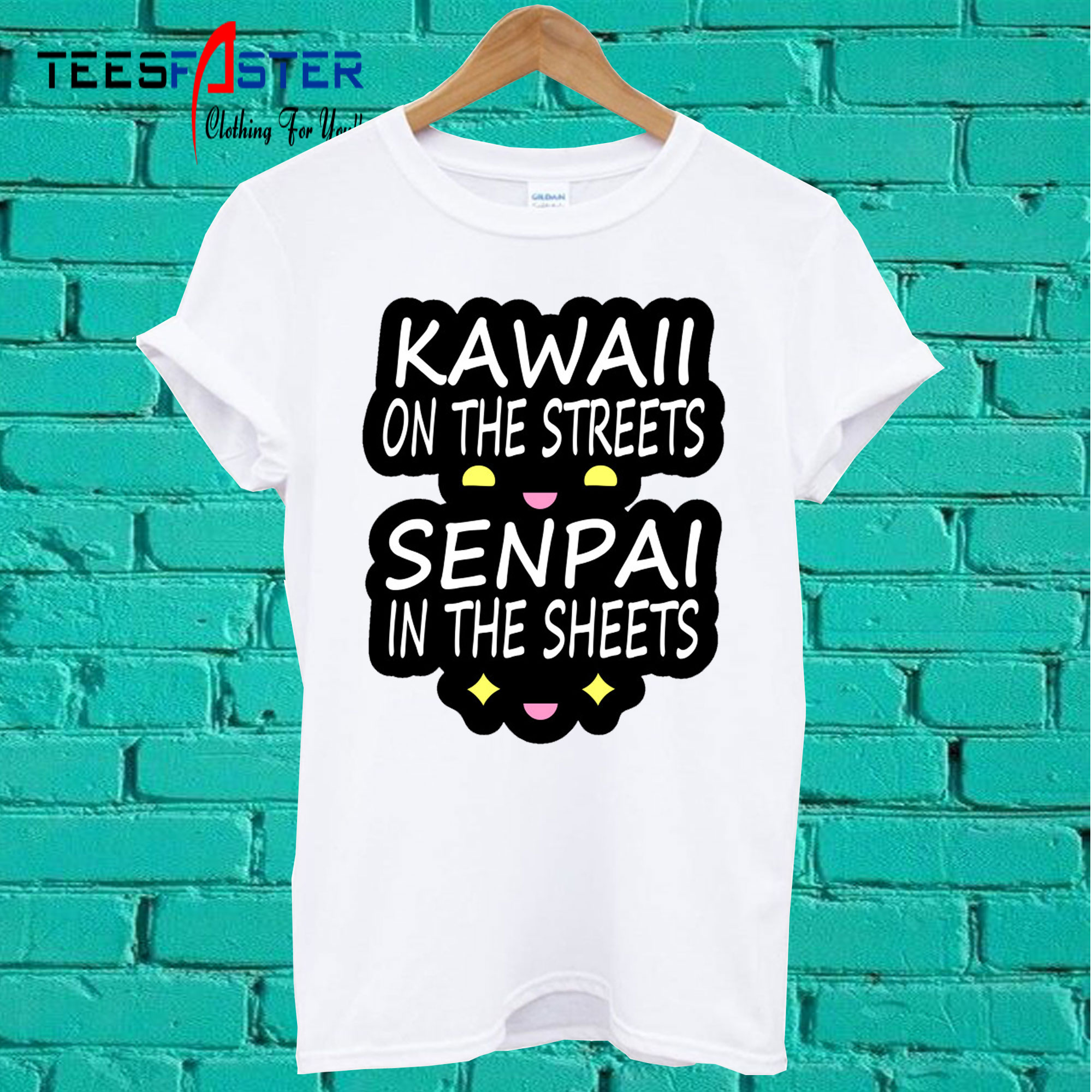 kawaii on the streets senpai in the sheets shirt