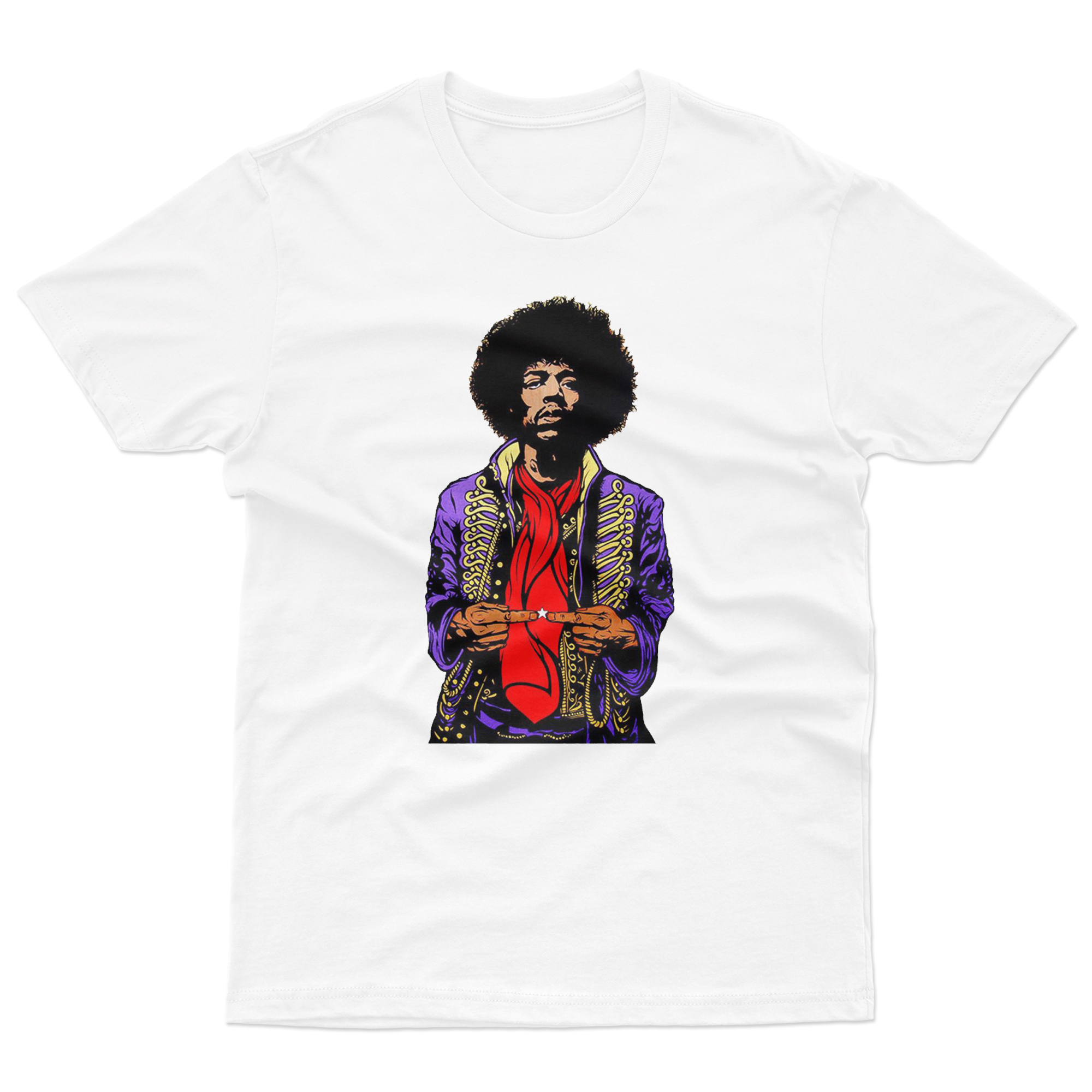 brown jimi hendrix shirt