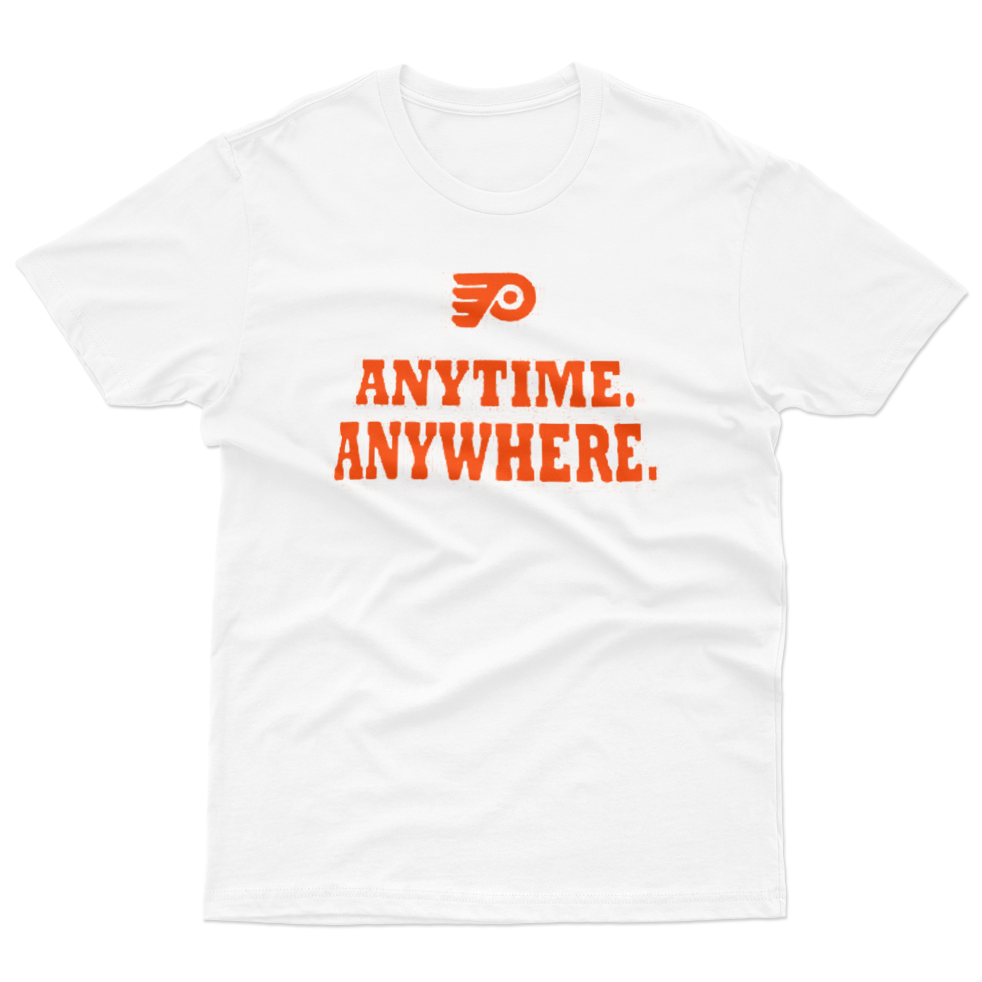 flyers anytime anywhere shirts