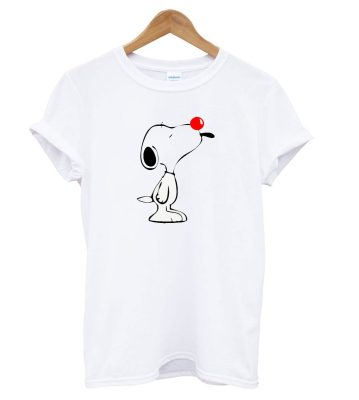 Snoopy the Dog Red Nose Day T shirt
